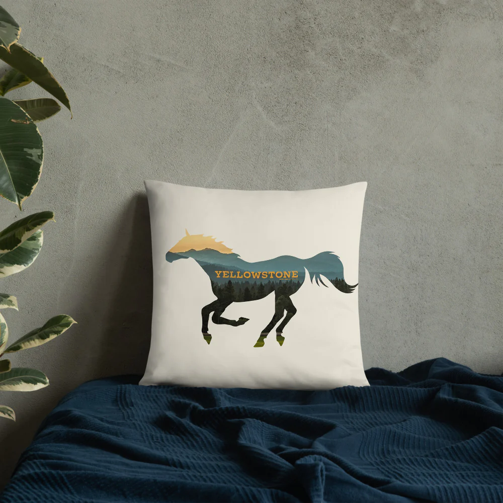 Yellowstone Horse Throw Pillow - Image 3