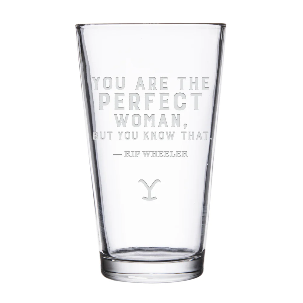 Yellowstone You Are Perfect Beth and Rip Pint Glass Set of 2 - Image 3